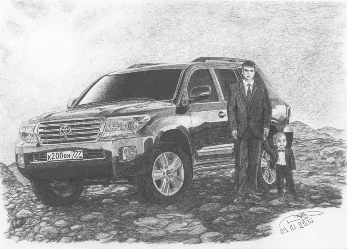 Great coloring toyota land cruiser 300