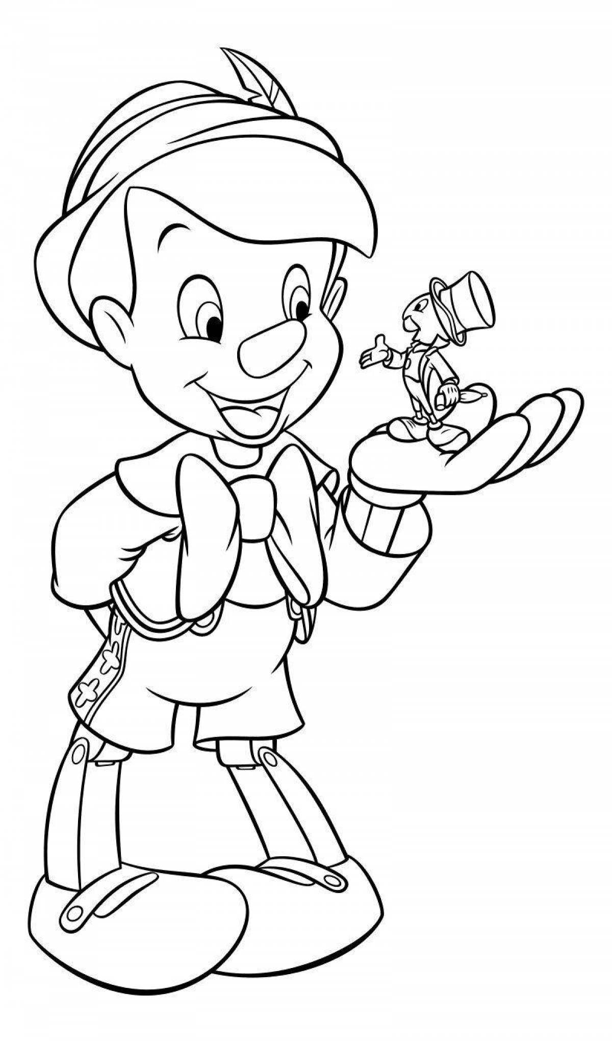 Pinocchio Color Madness Coloring Pages for Kids