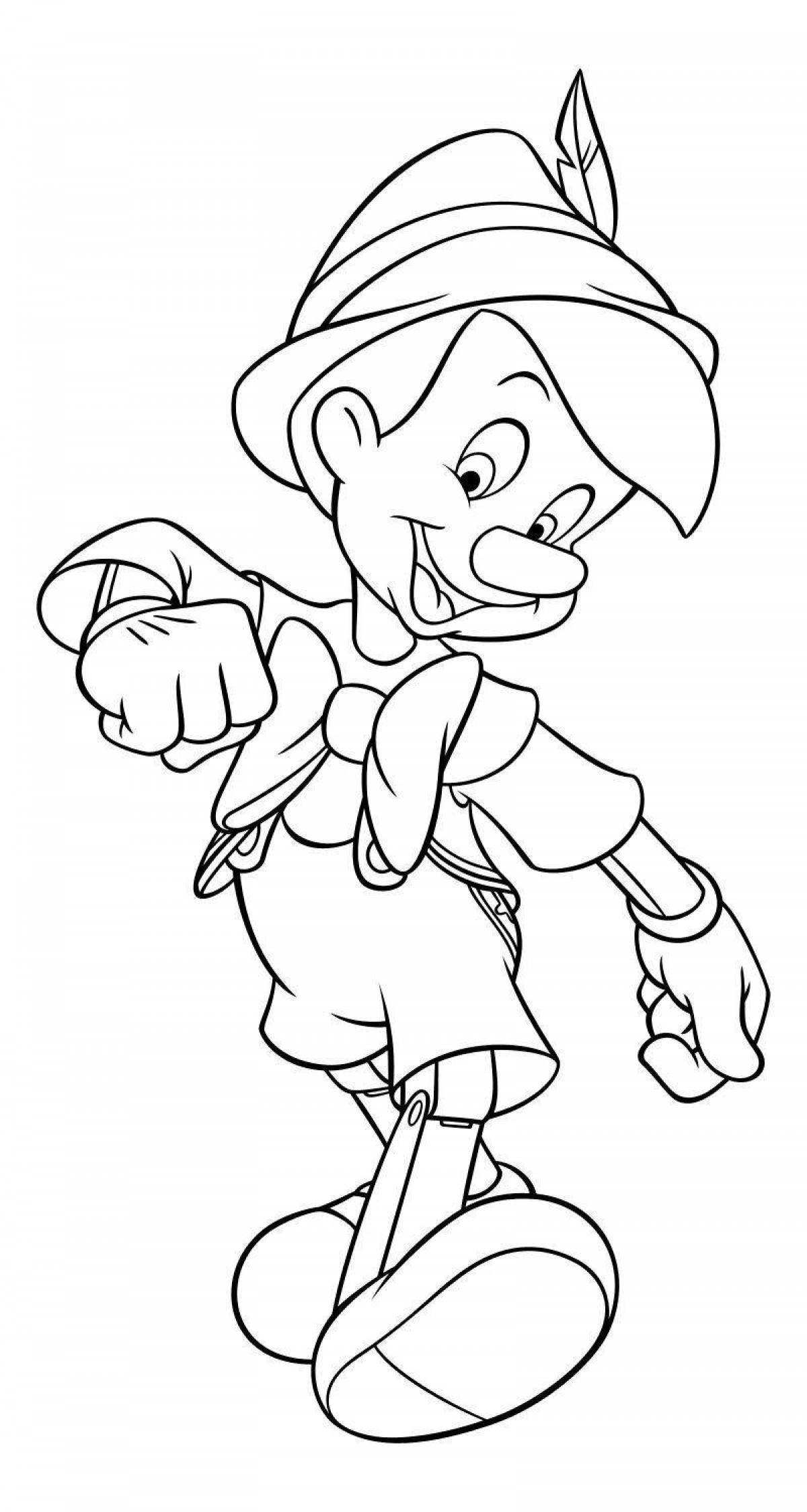Pinocchio Explosive coloring book for kids