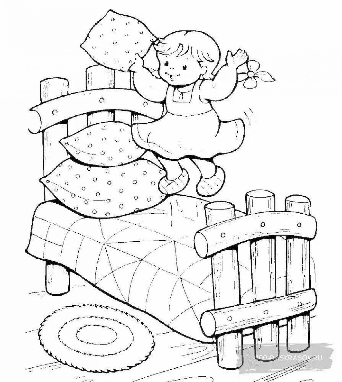 Adorable 3 bears coloring book for kids