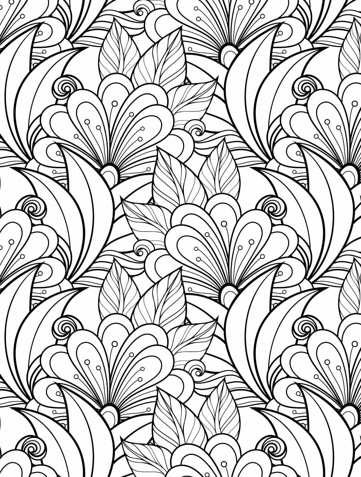 Magic anti-stress coloring book