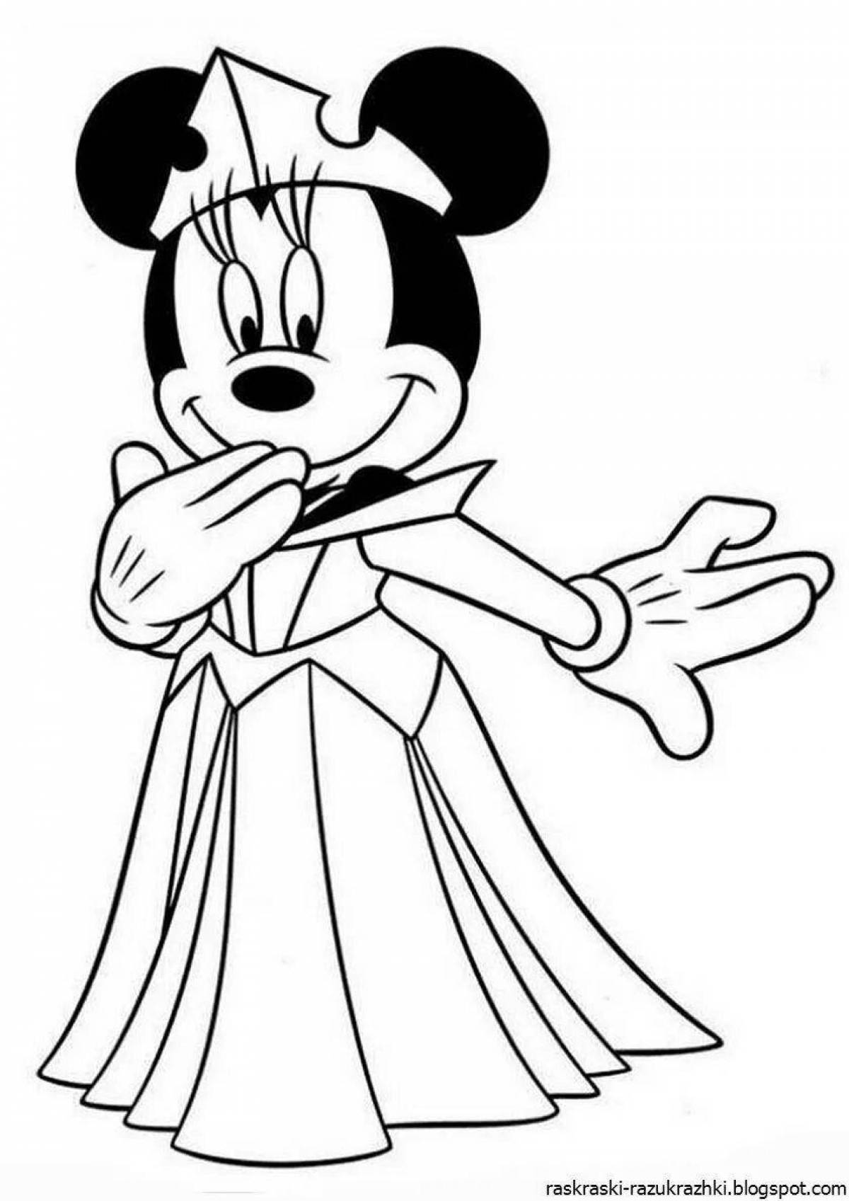 Photo Cute minnie mouse coloring book