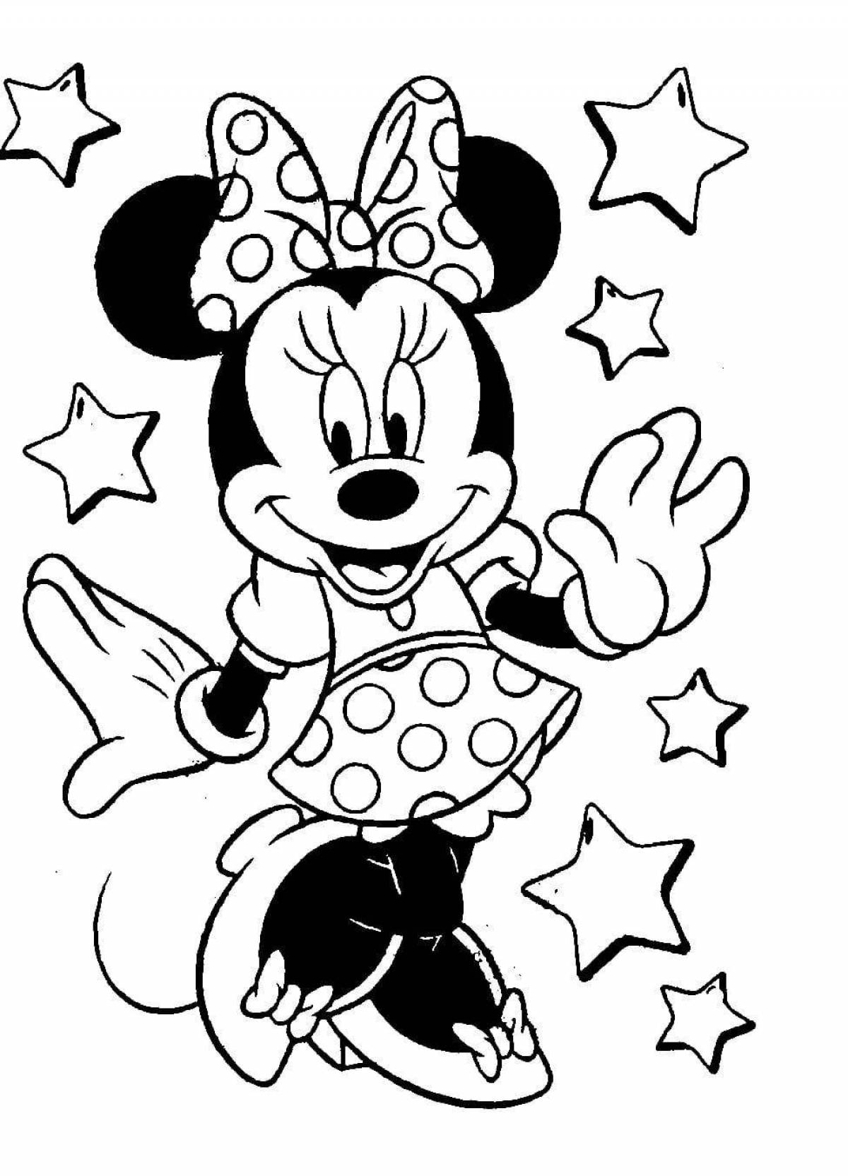 Minnie mouse funny coloring book