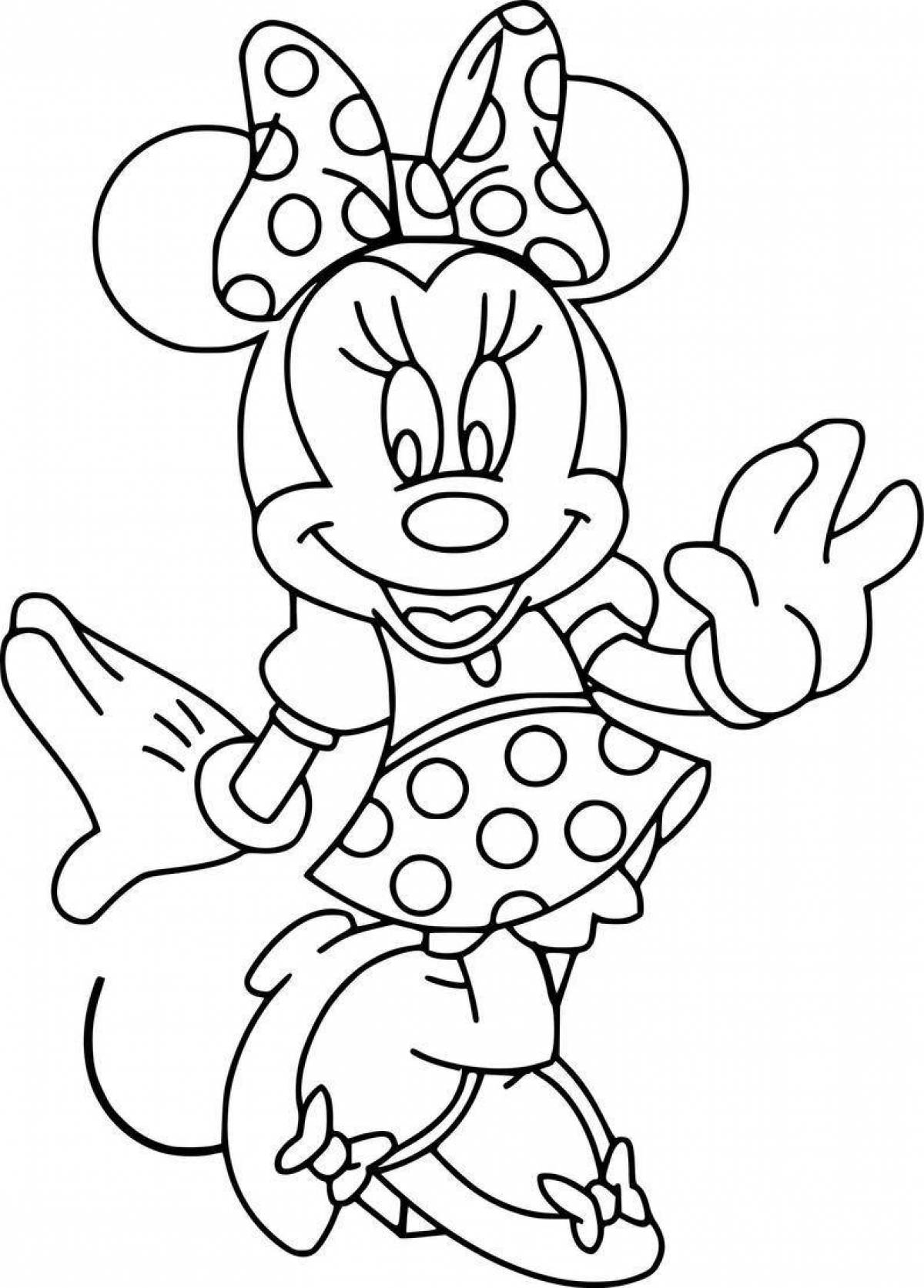Exquisite minnie mouse coloring book