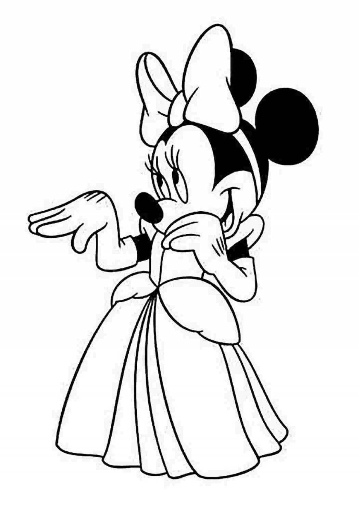 Minnie mouse incredible coloring book