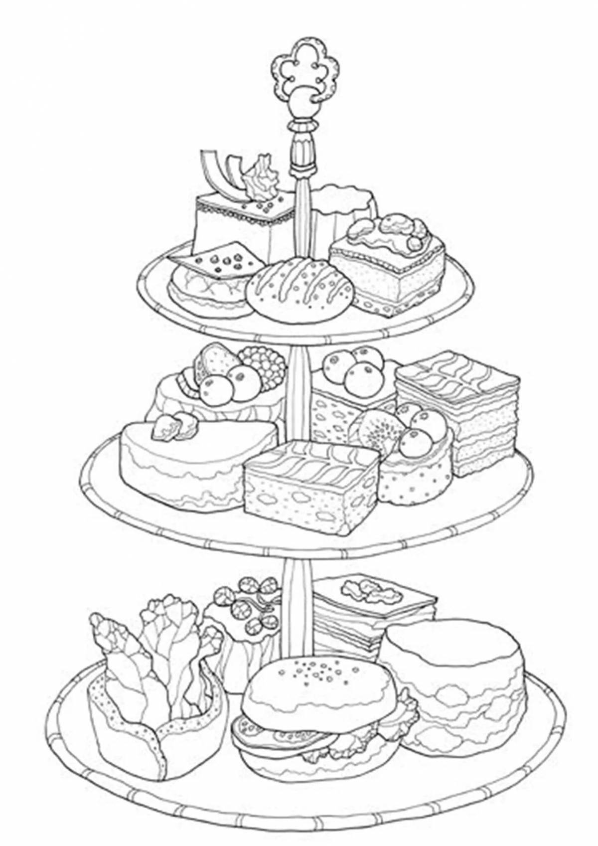 Fine table coloring page