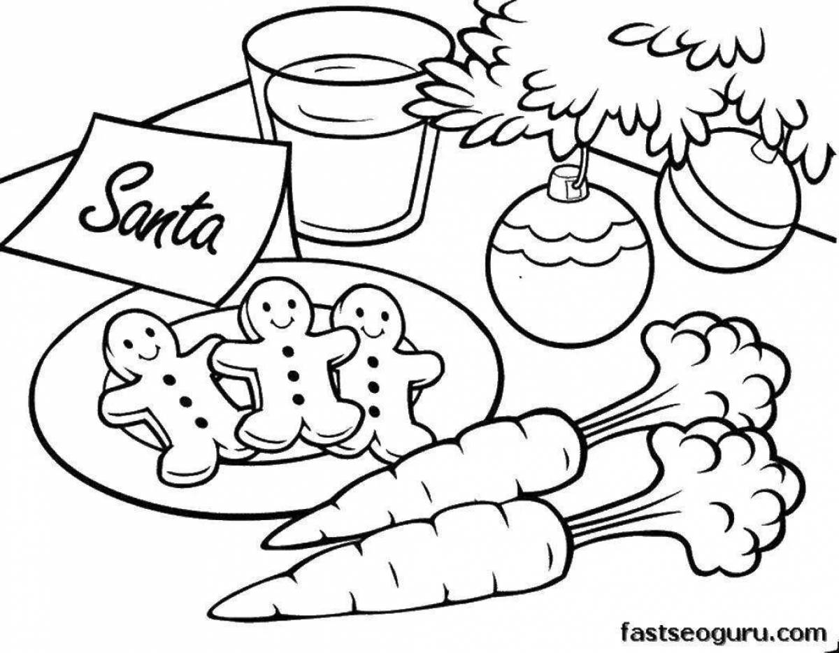 Festive table coloring book for beginners