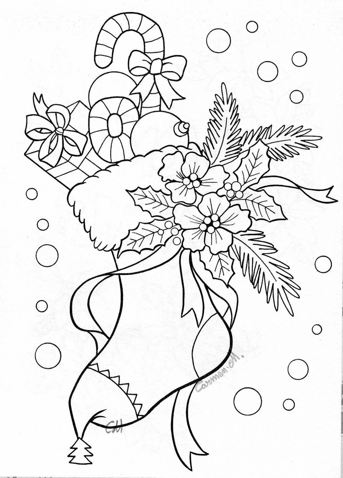 Fairytale coloring book mom for the new year