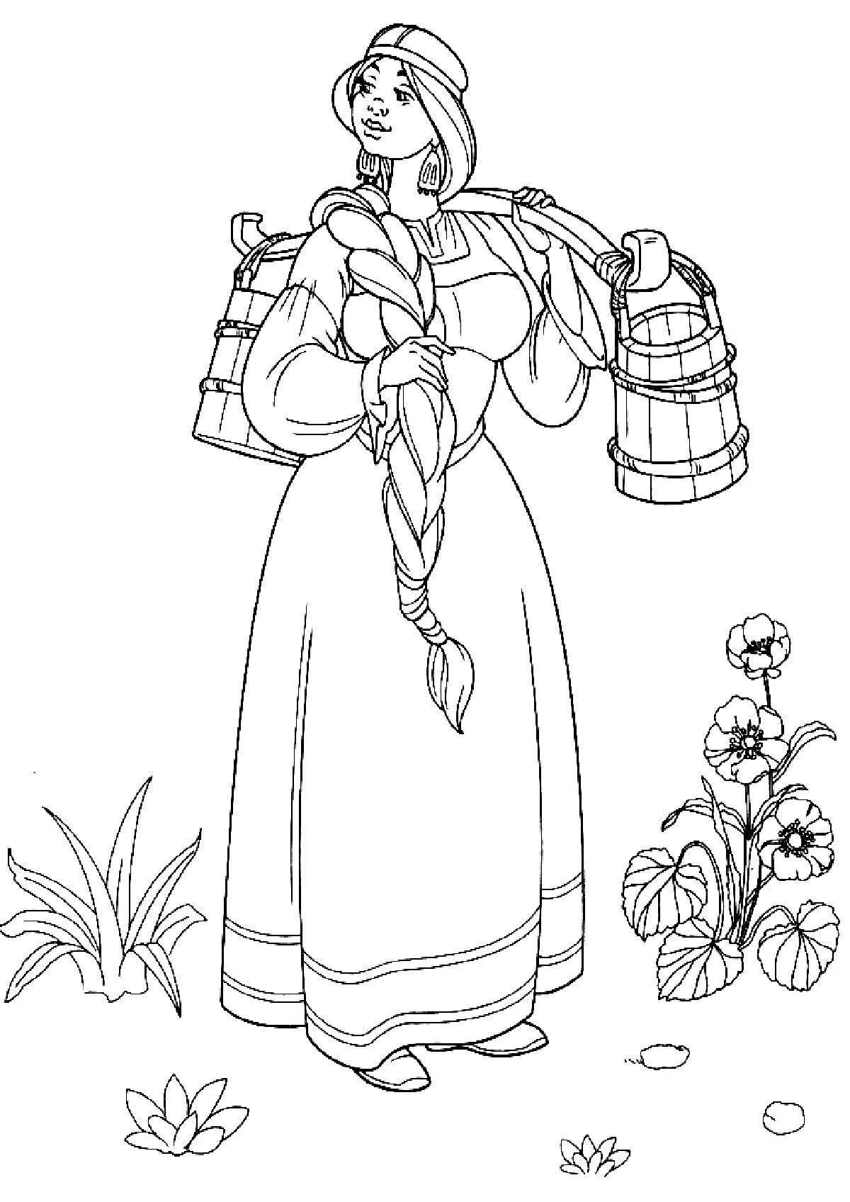 Brilliant coloring of Russian fairy tales