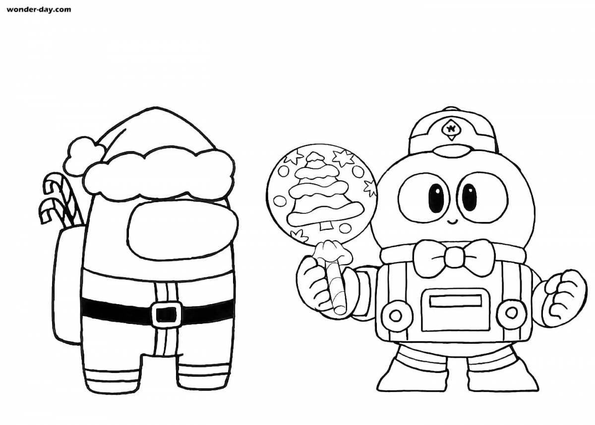 Fascinating brawl stars coloring book for boys