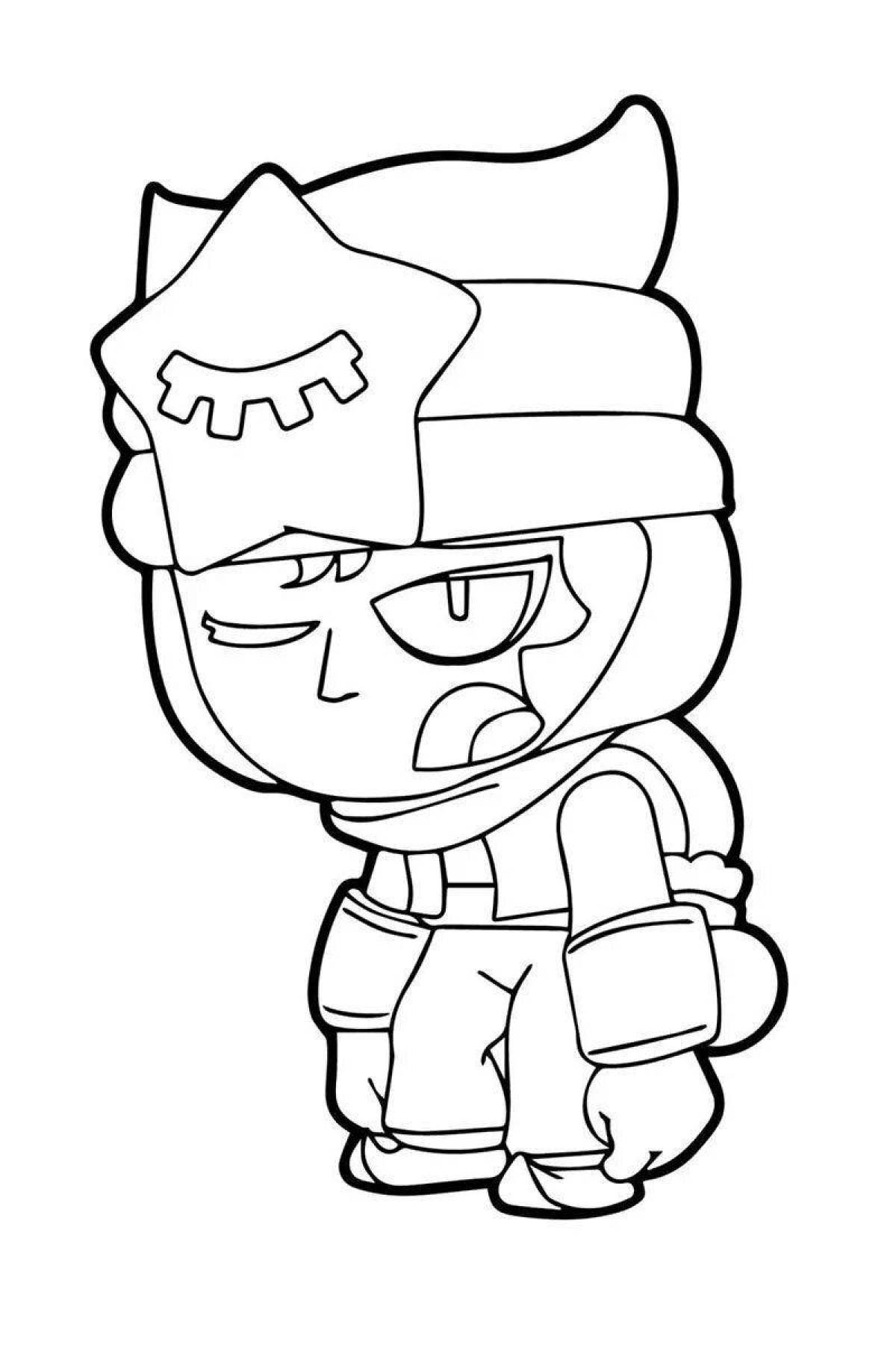 Animated brawl stars coloring pages for boys