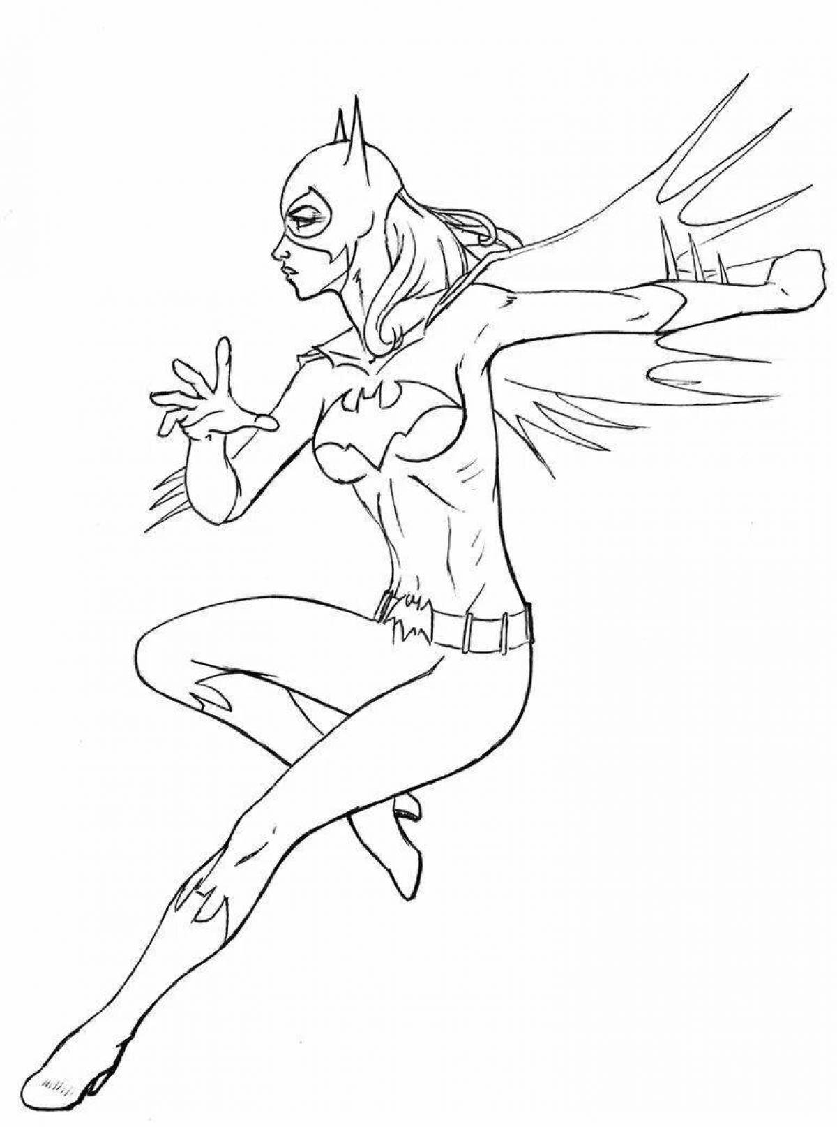Bright coloring pages batman and catwoman