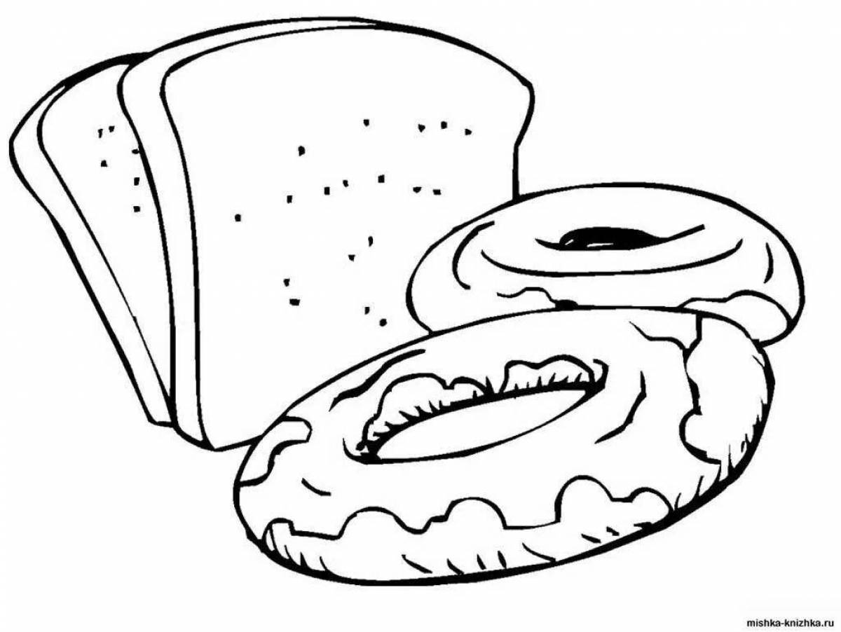Fun pastry coloring for preschoolers