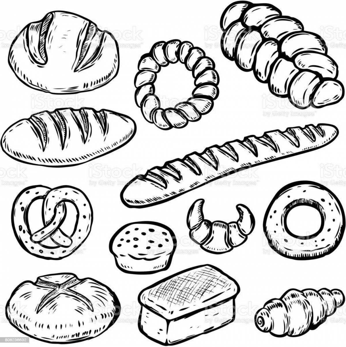 Fun coloring of flour products for children