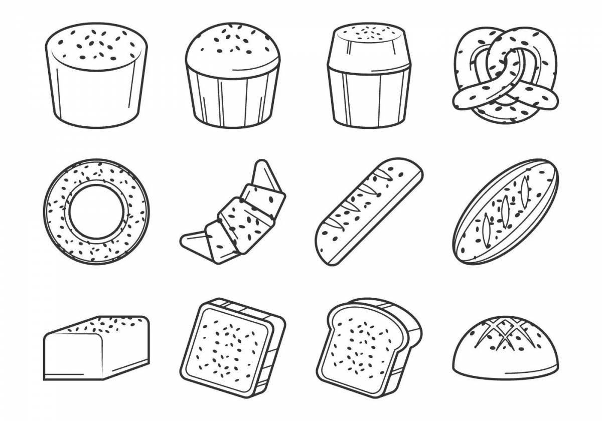 Adorable pastry coloring for beginners