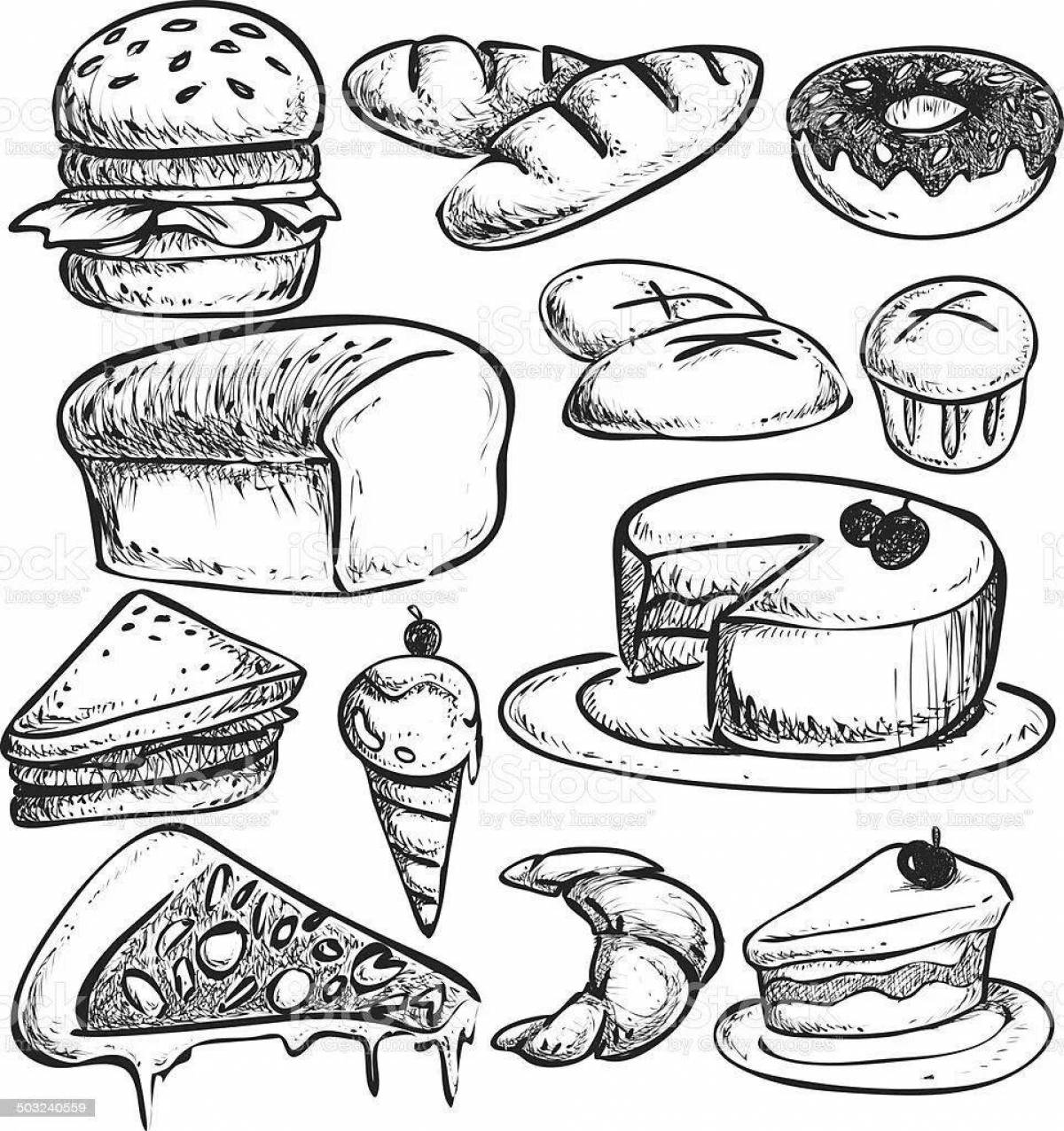 Adorable pastry coloring for the little ones