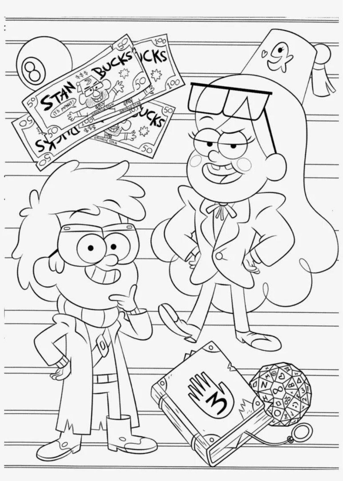 Exciting gravity falls stickers