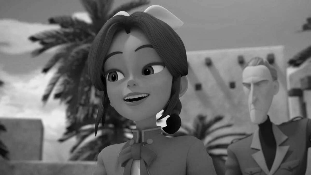 Time traveler's glowing hatch coloring page