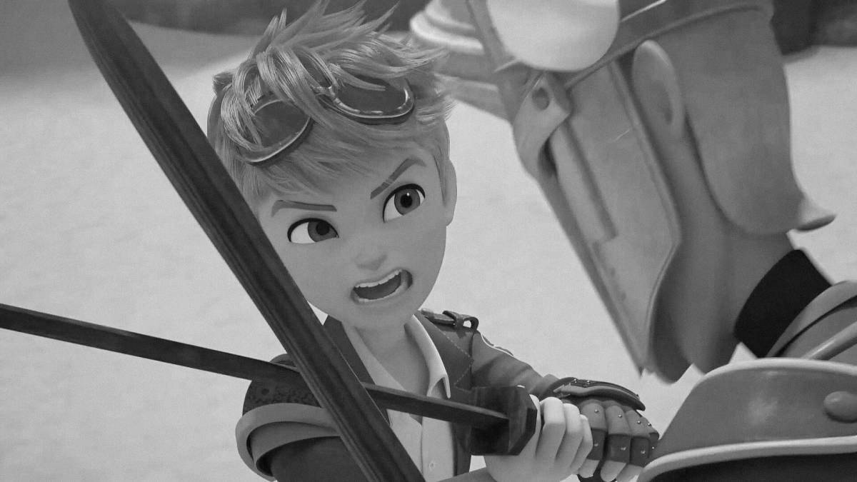 Coloring page dazzling time traveler