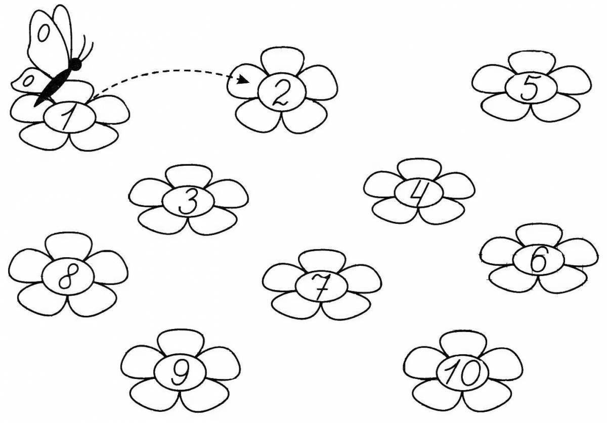 Color painting in the middle group