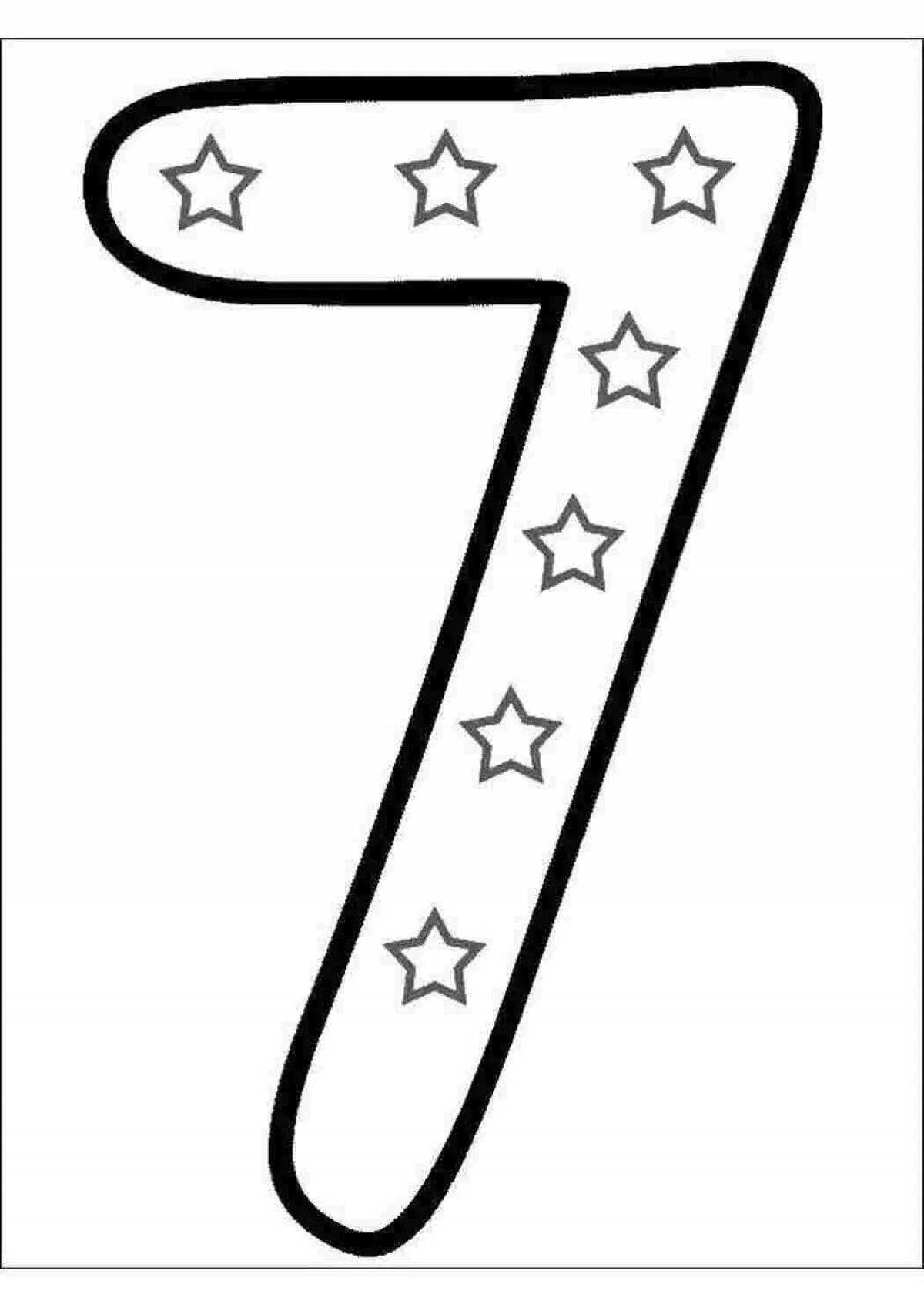 Number 7 for preschoolers #6