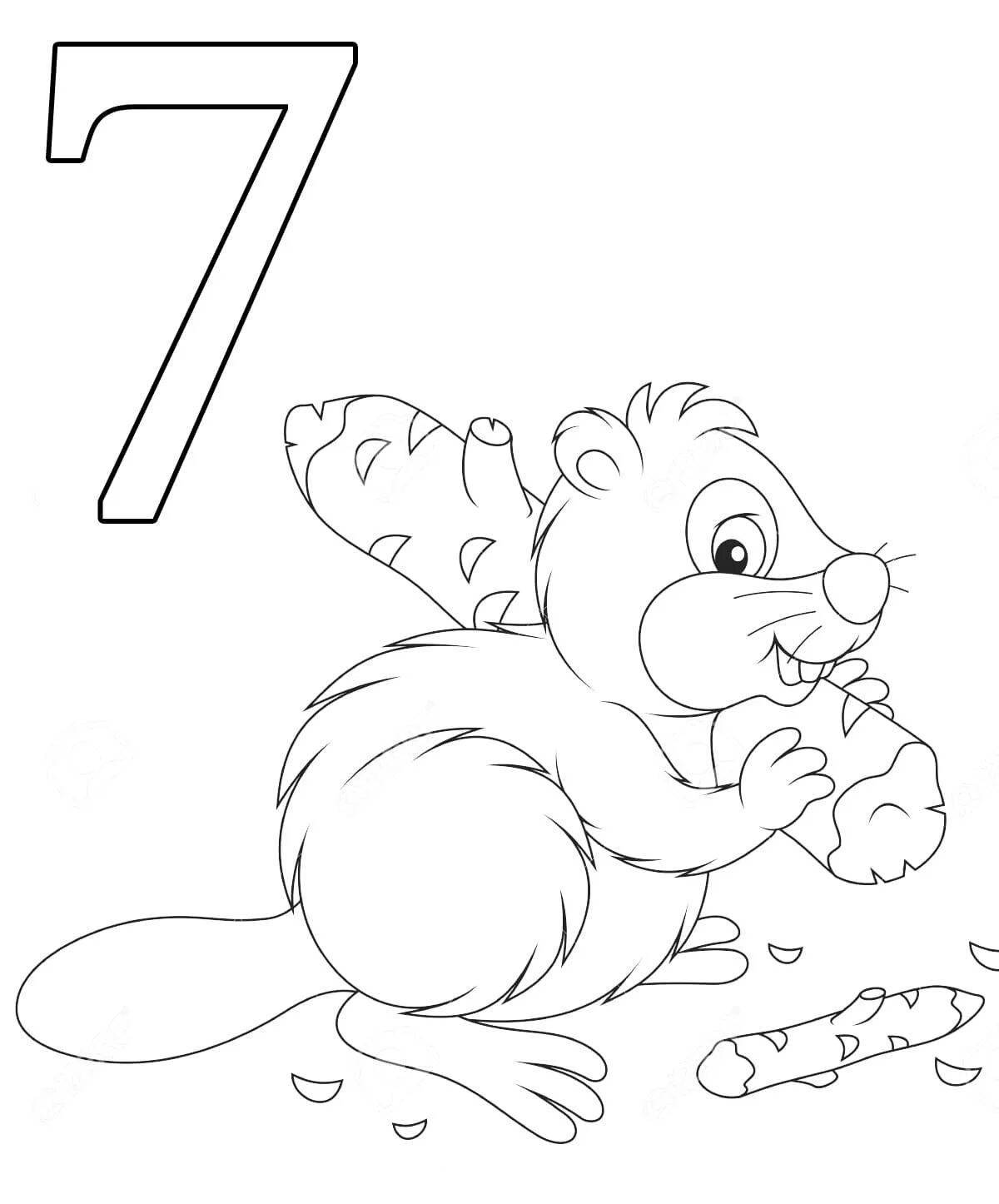 Number 7 for preschoolers #12
