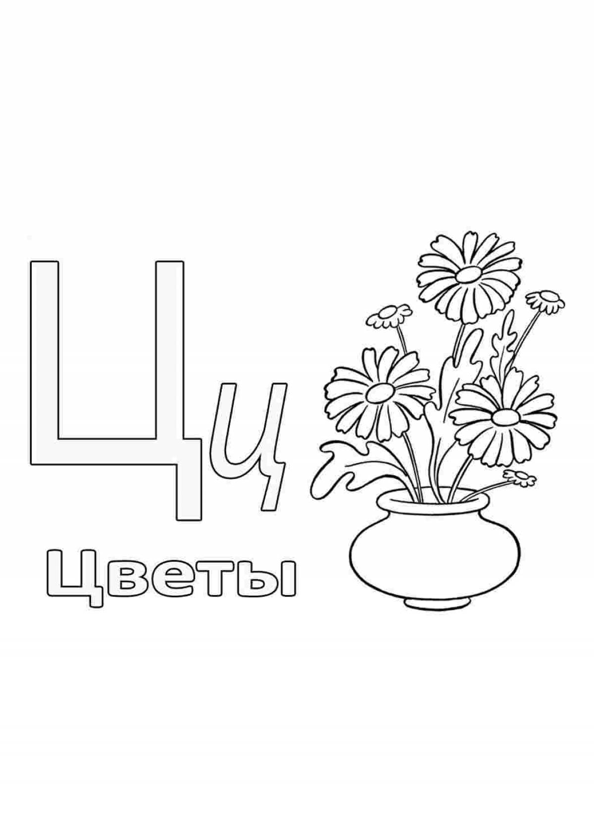 Fun coloring letter c and tasks