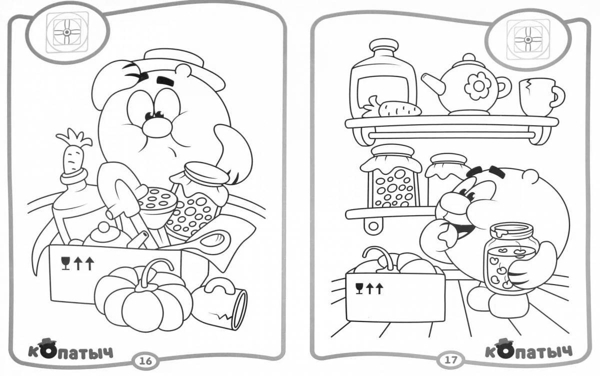 Nasty coloring book about bad habits