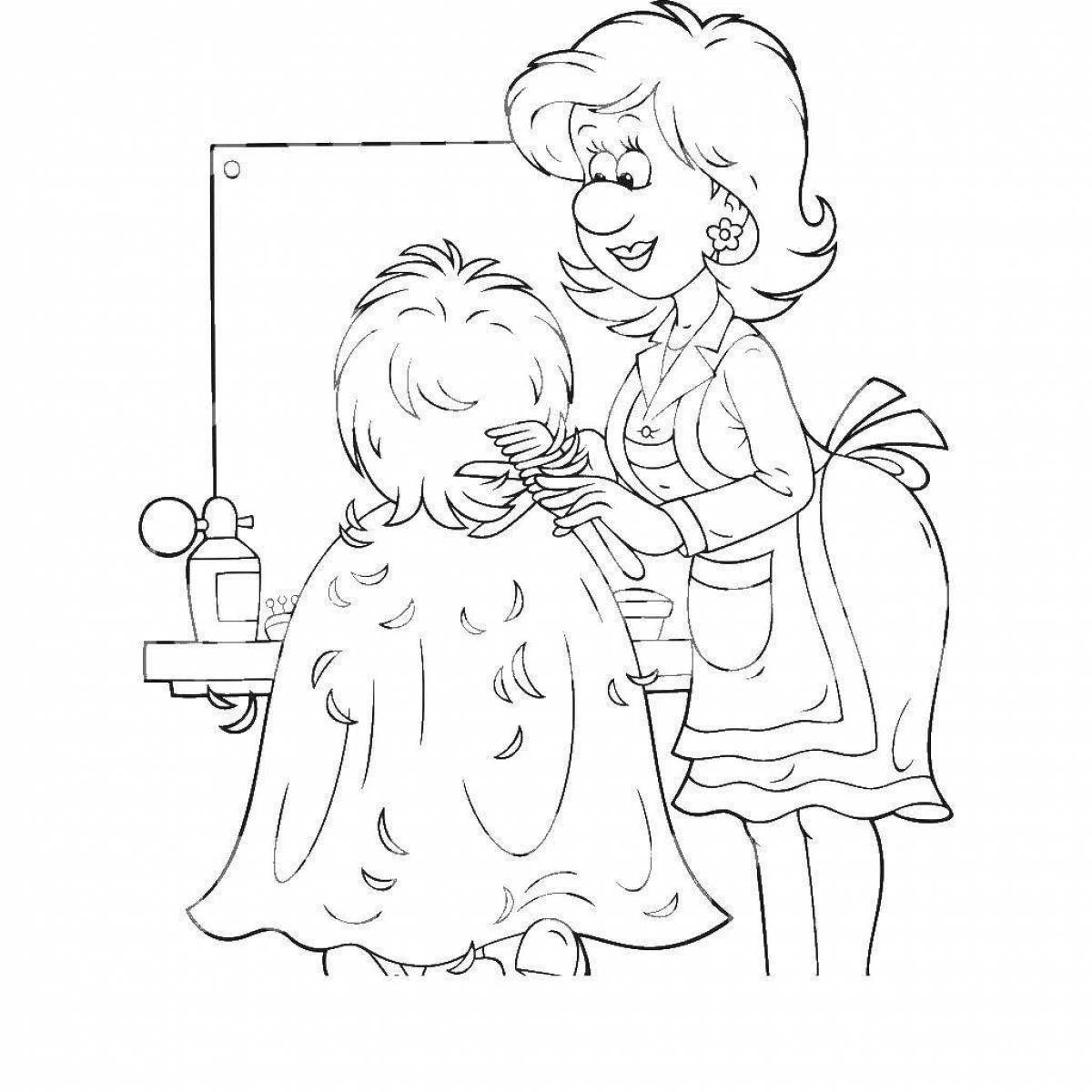 Профессия парикмахер для детей #1
