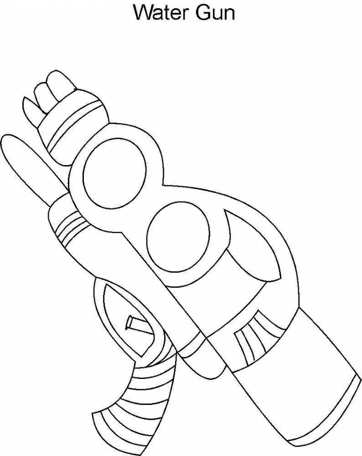Amazing coloring pages of guns for boys