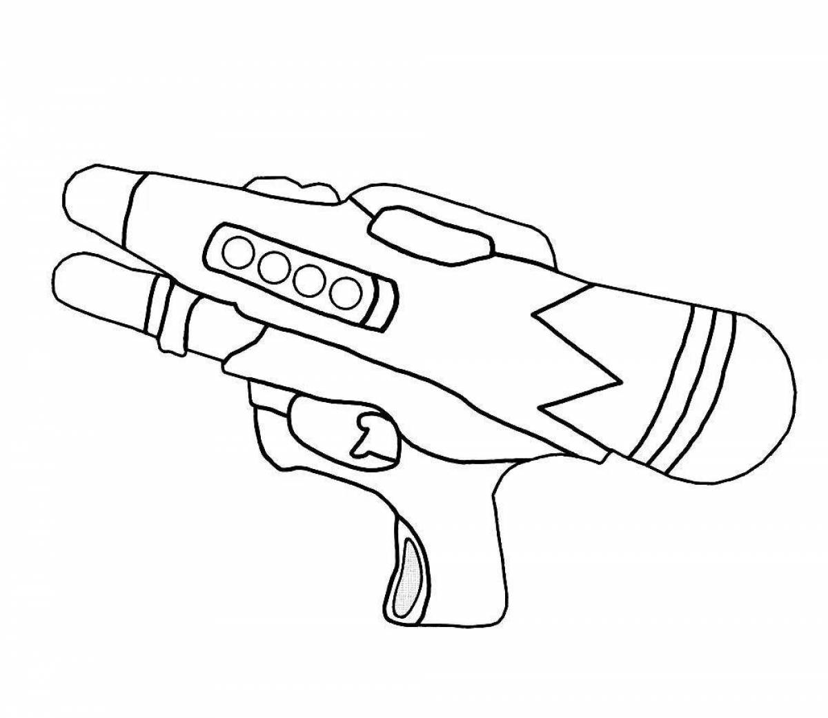Great coloring pages with guns for boys
