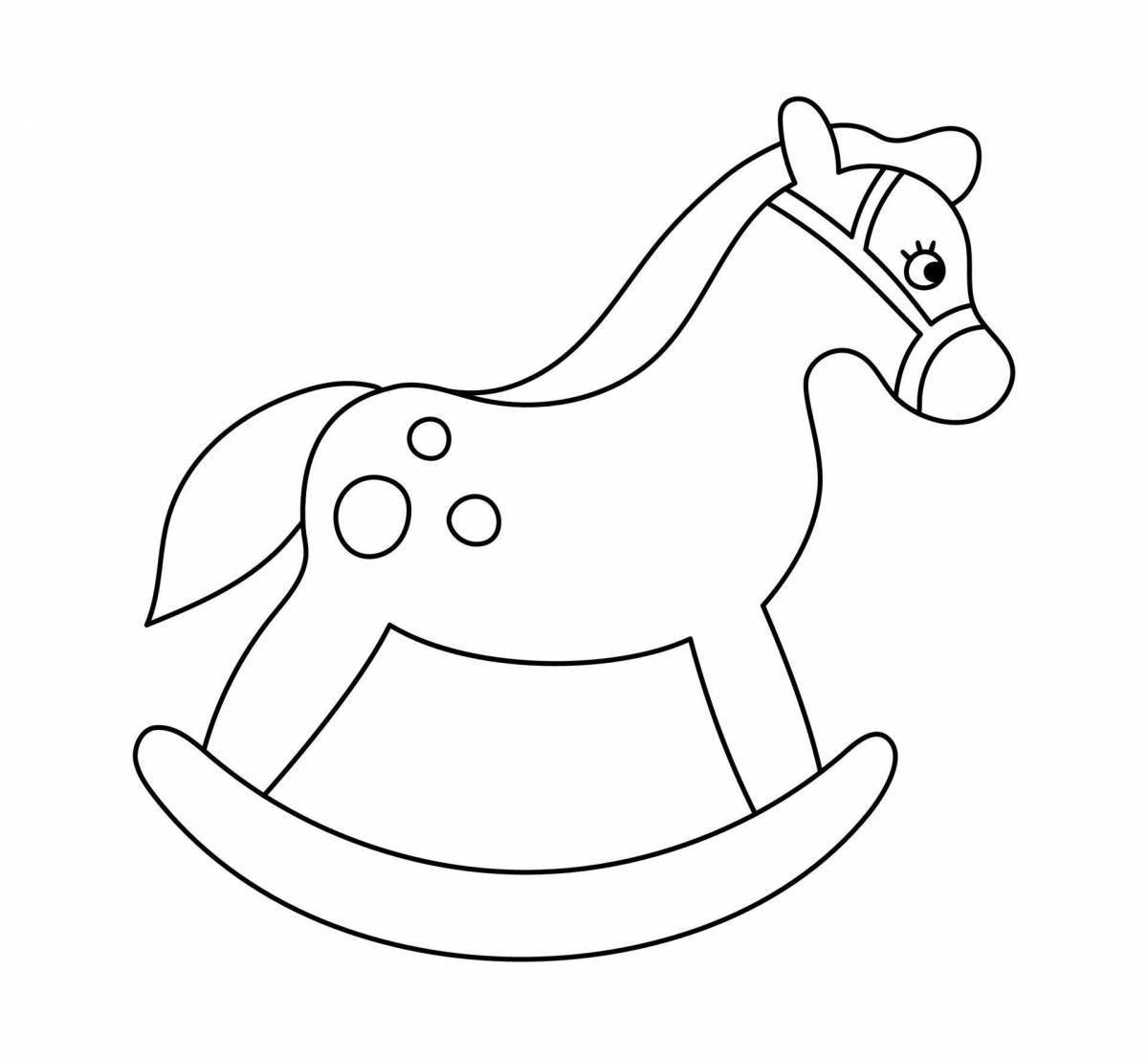 Восхитительная лошадка-качалка для детей