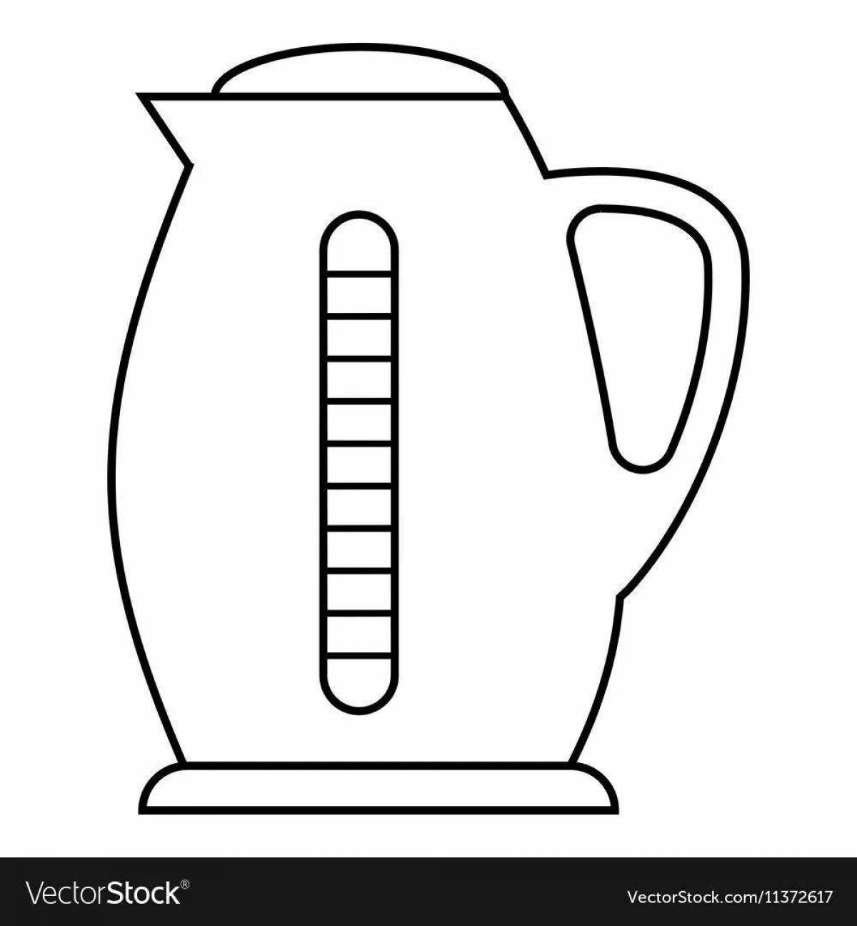 Coloring electric kettle for children