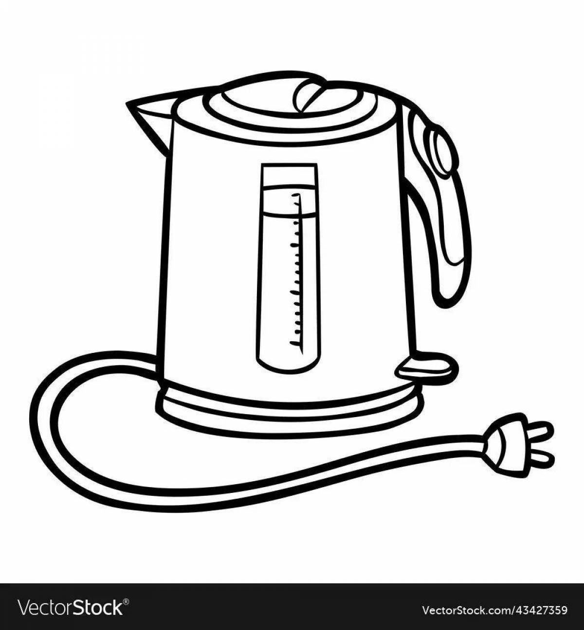 Coloring electric kettle for children