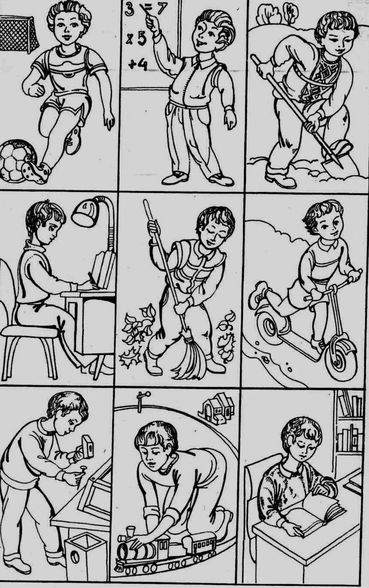 Insightful coloring of good and bad deeds