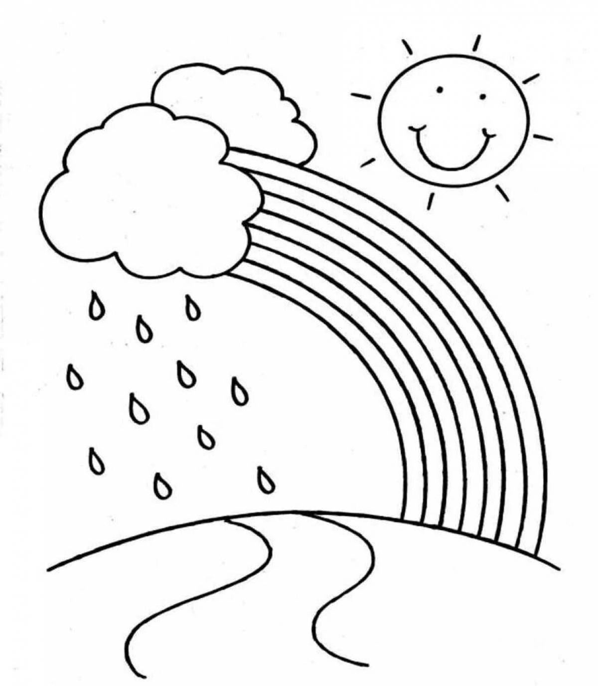 Раскраска Захватывающая раскраска природных явлений