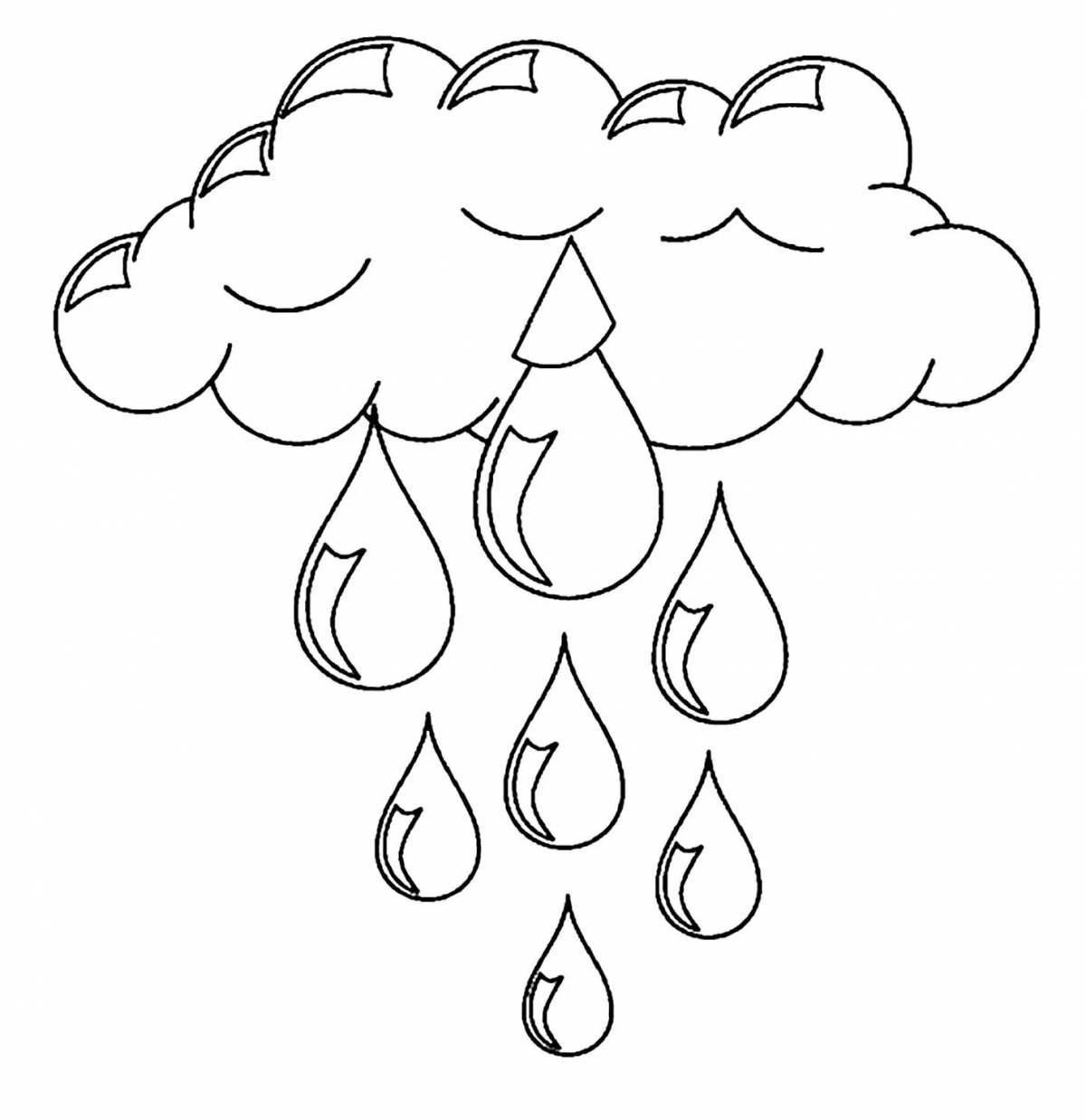 Раскраска Привлекательная раскраска природных явлений