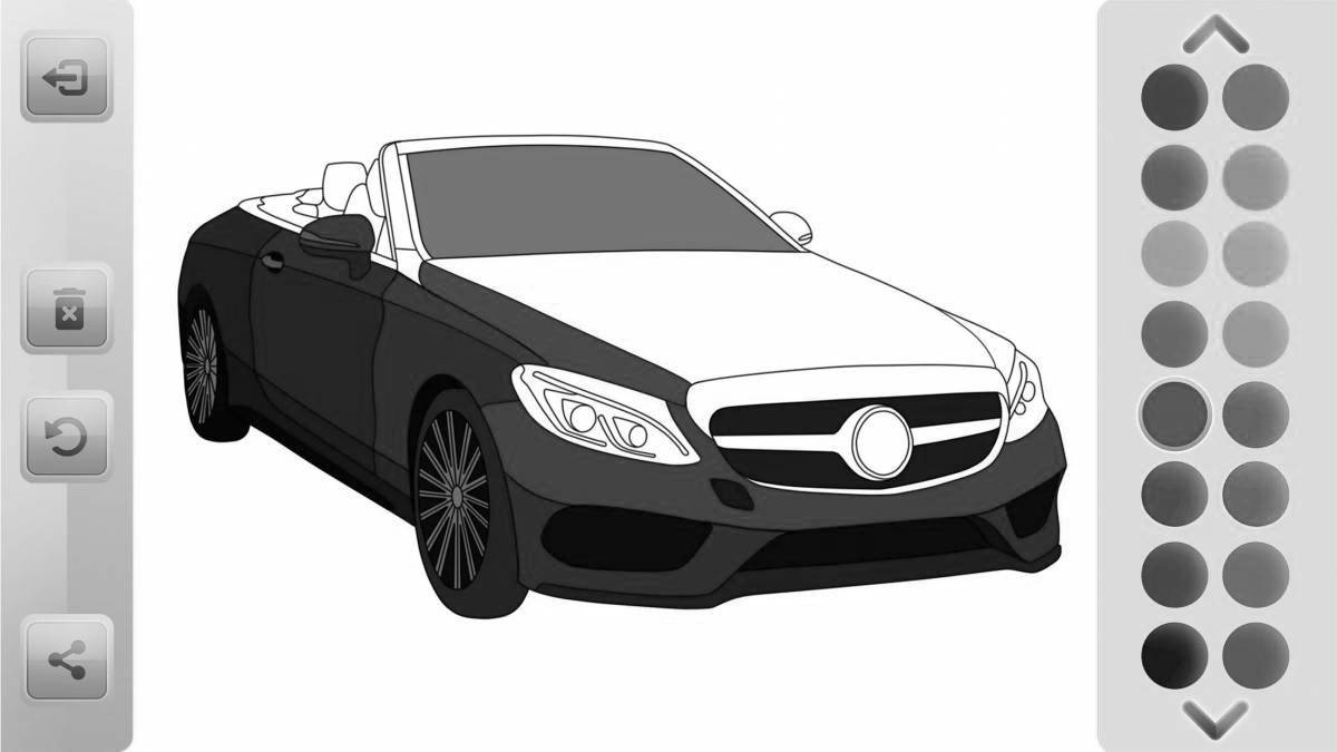 Creative car coloring book for kids