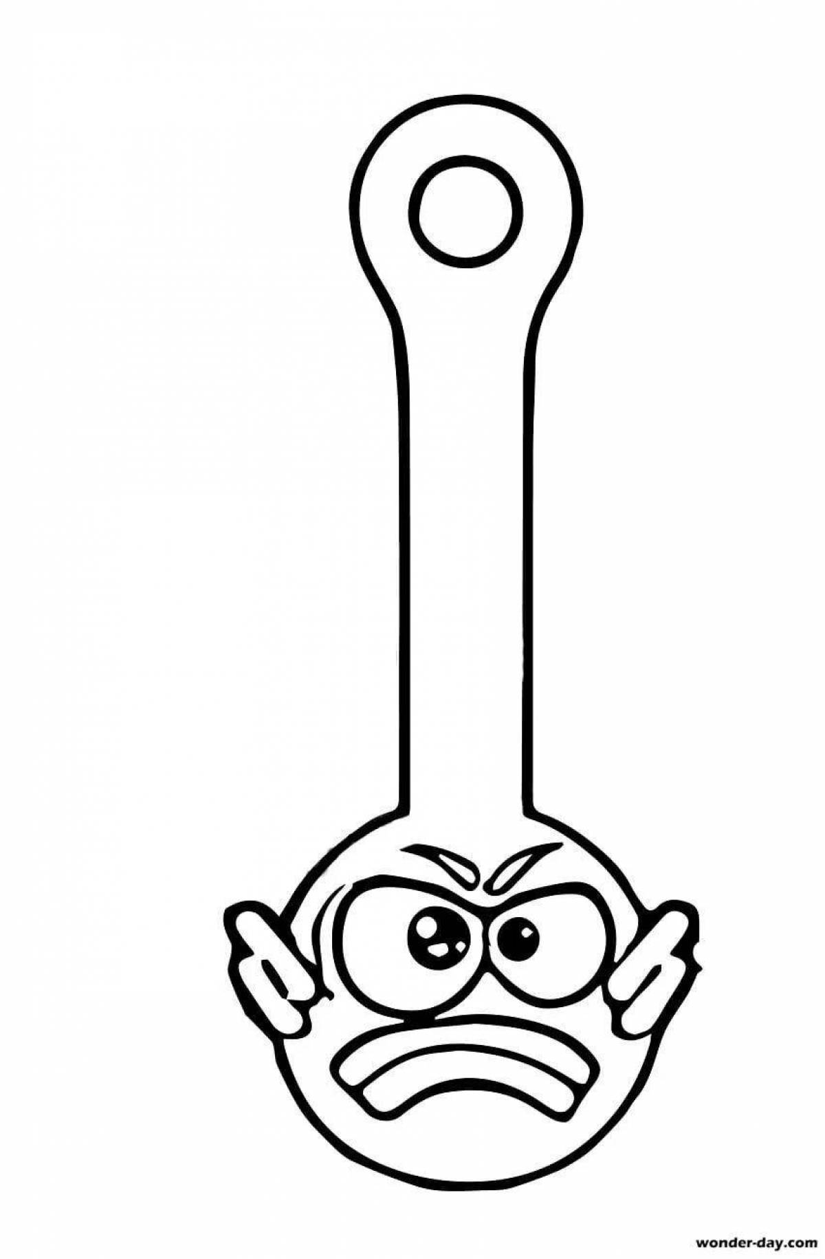 Coloring page mighty strongmen