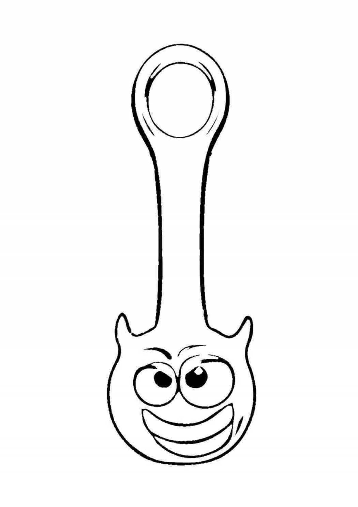 Coloring book royal strong men