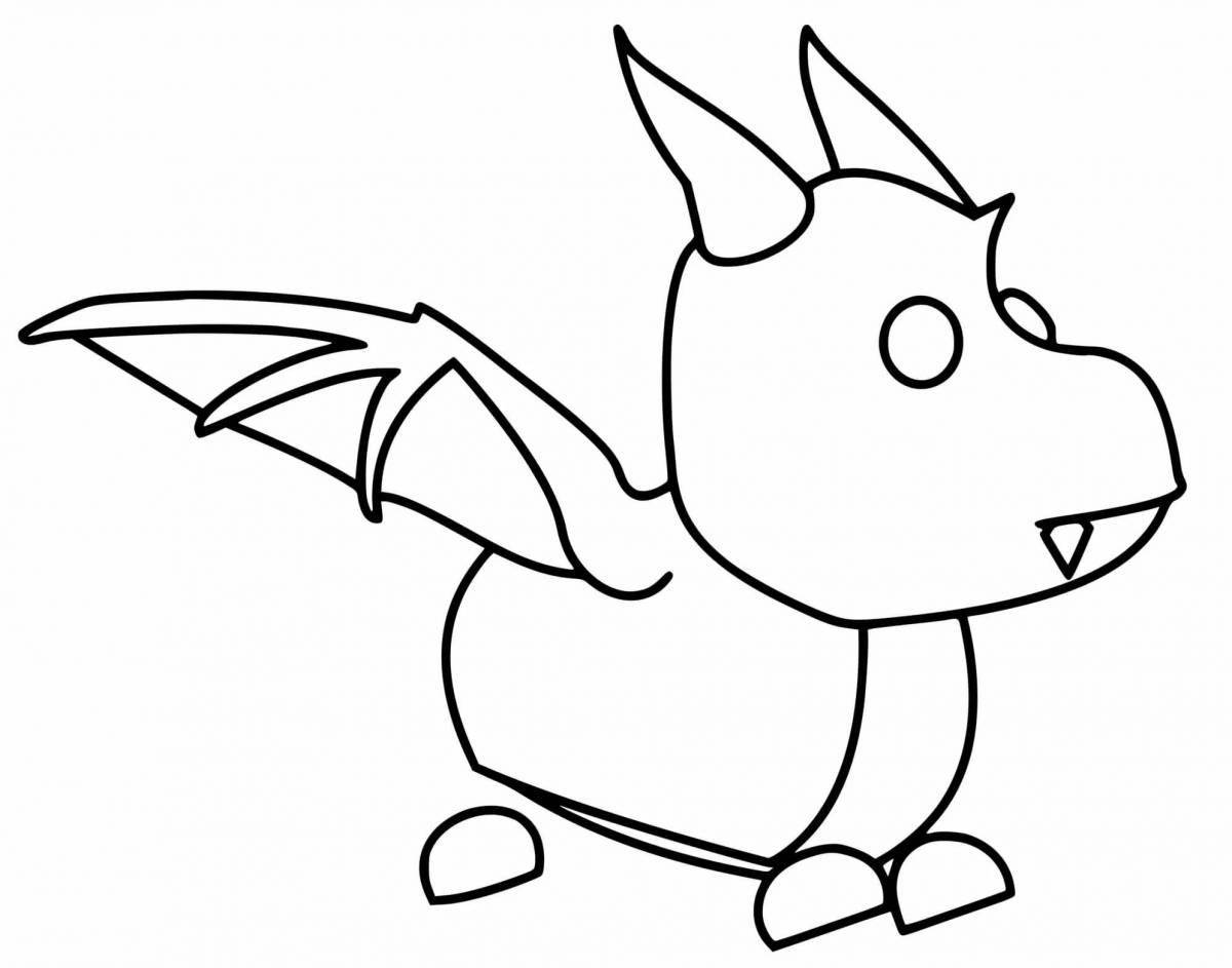 Joyful roblox adopt me pets coloring page