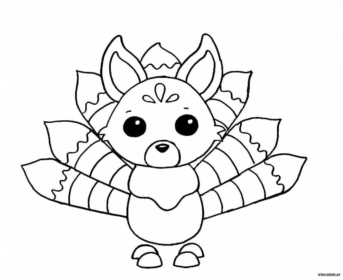 Amazing roblox adopt me pets coloring page