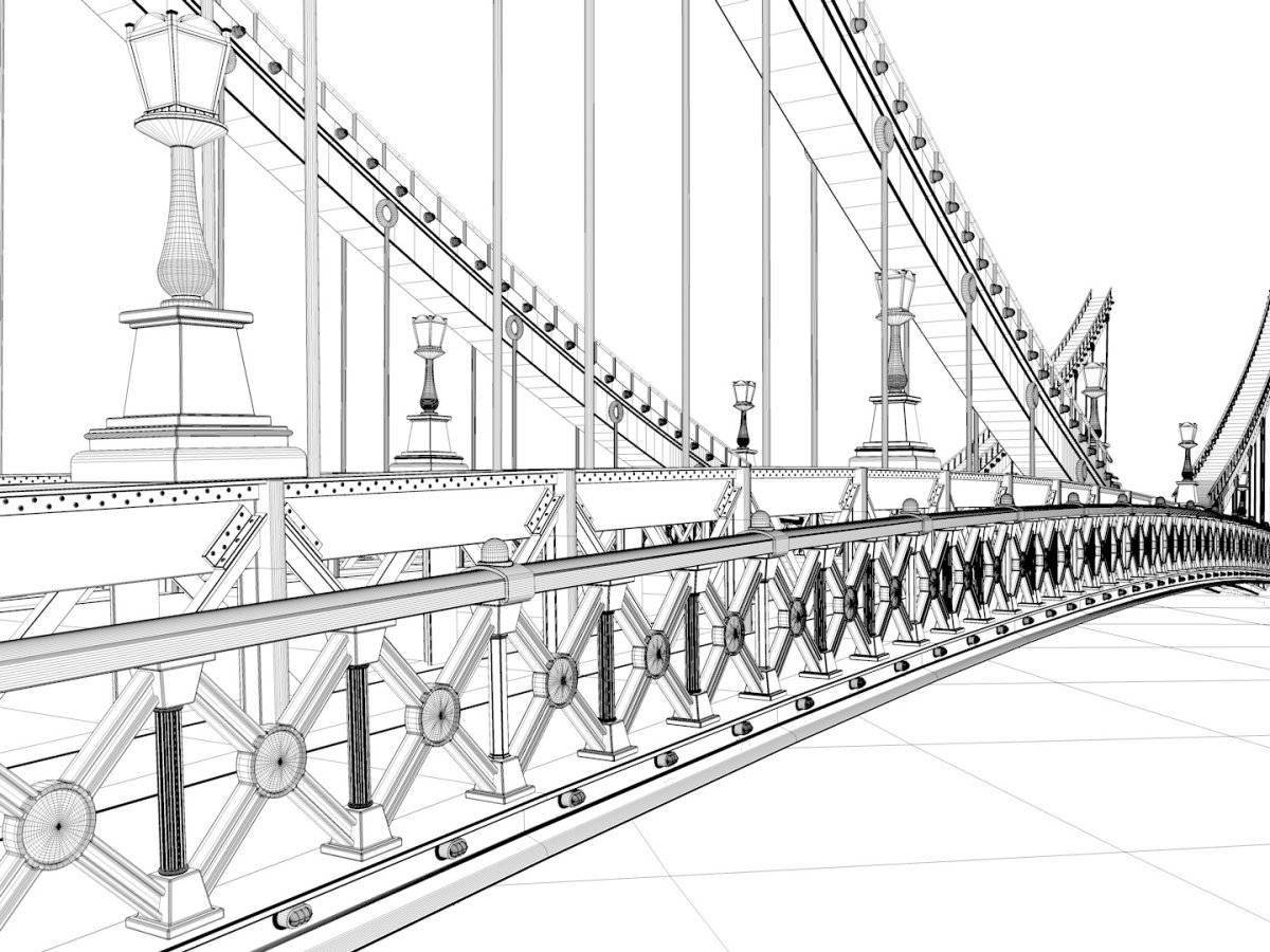 Charming anichkov bridge coloring book for kids