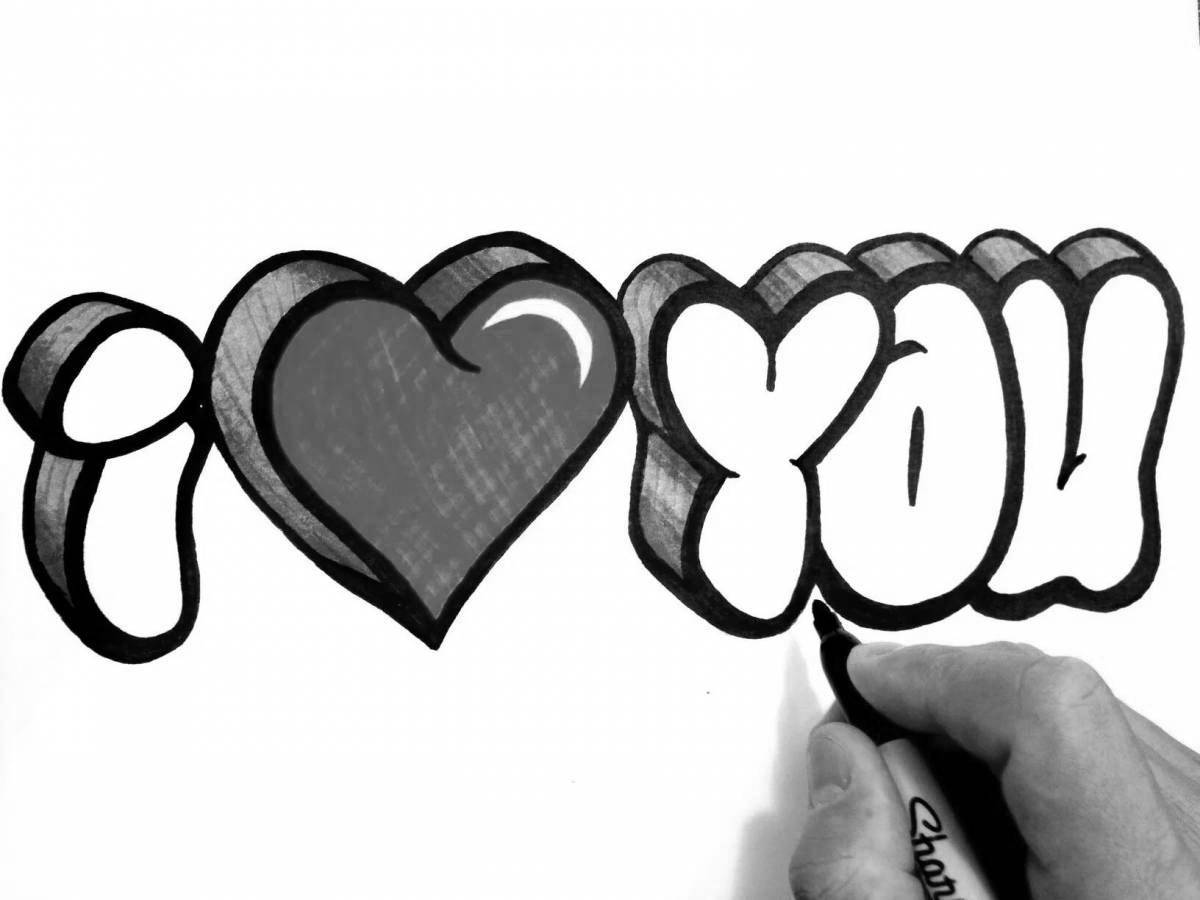Color-explosion coloring page song i you marker