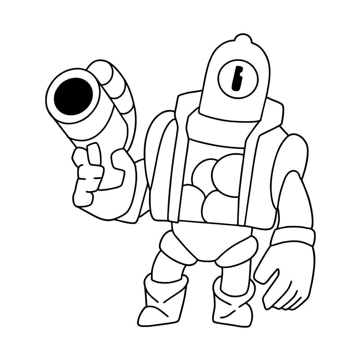 Major rico from bravo stars coloring page