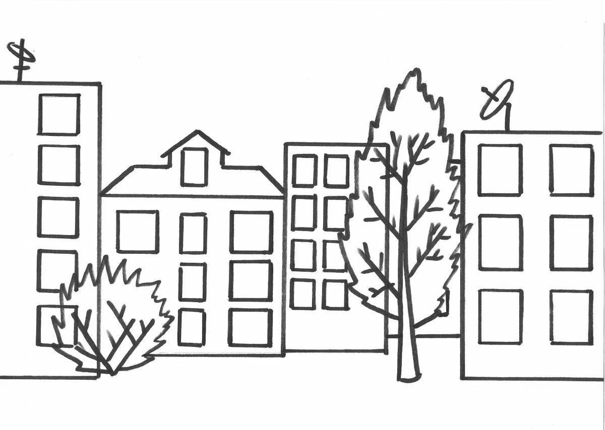 Glorious my city coloring pages