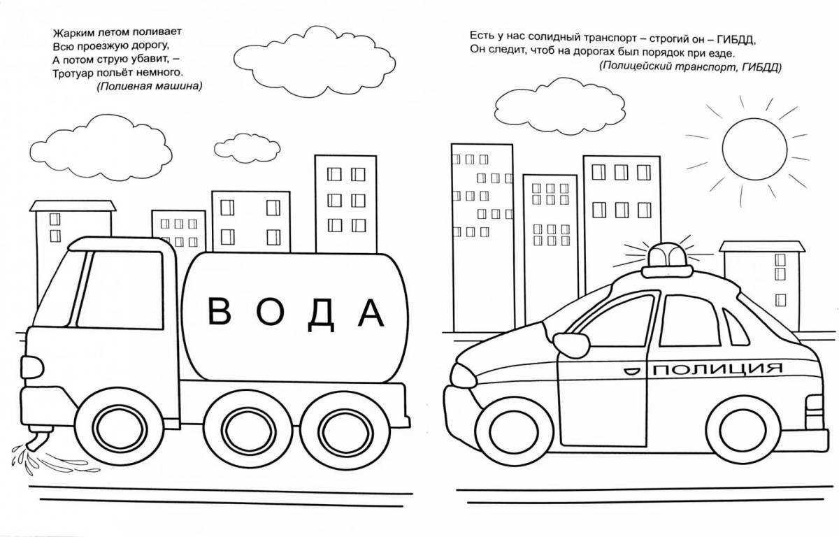 My city's adorable coloring page