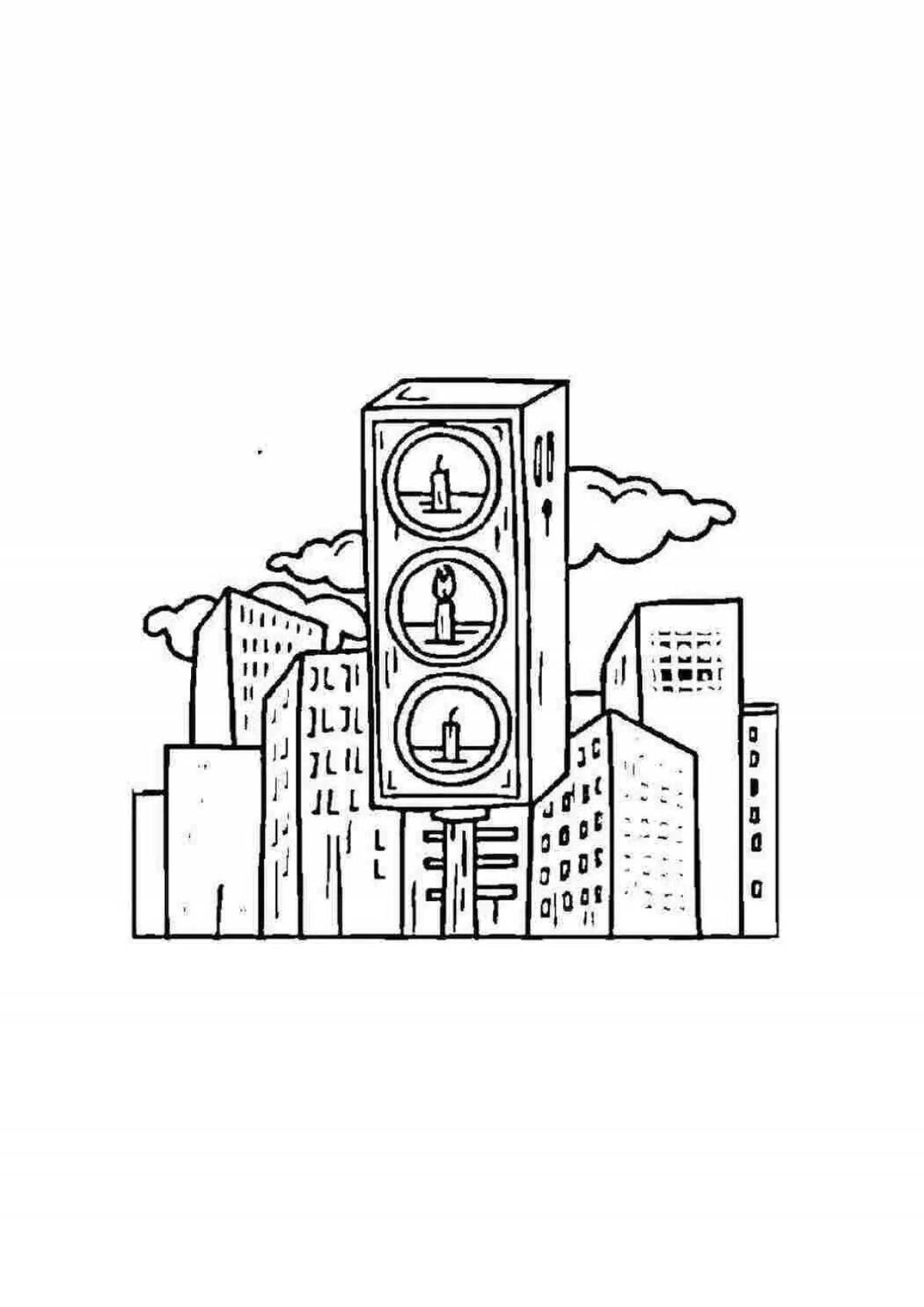 My cute city coloring pages