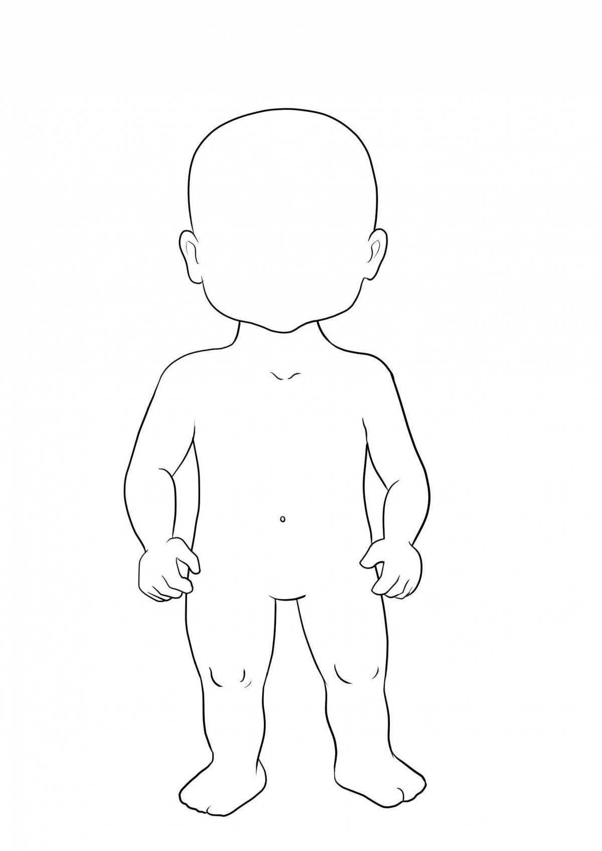 Jeweled full length baby coloring book