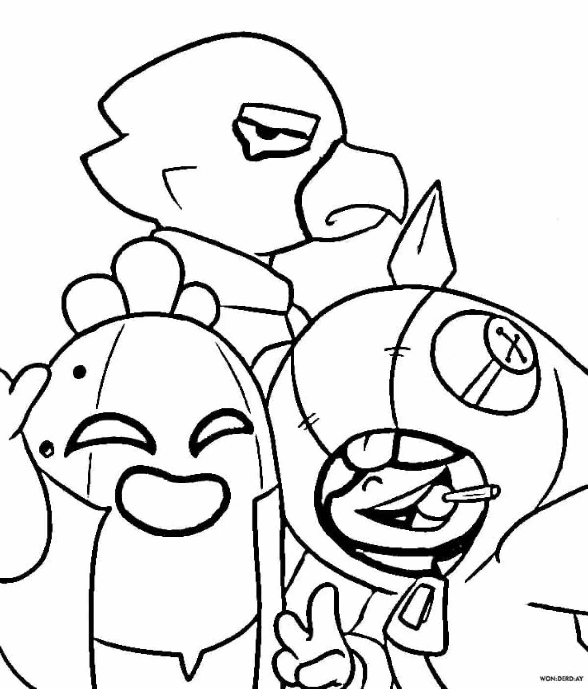 Photo Bright coloring spike lord bravo stars